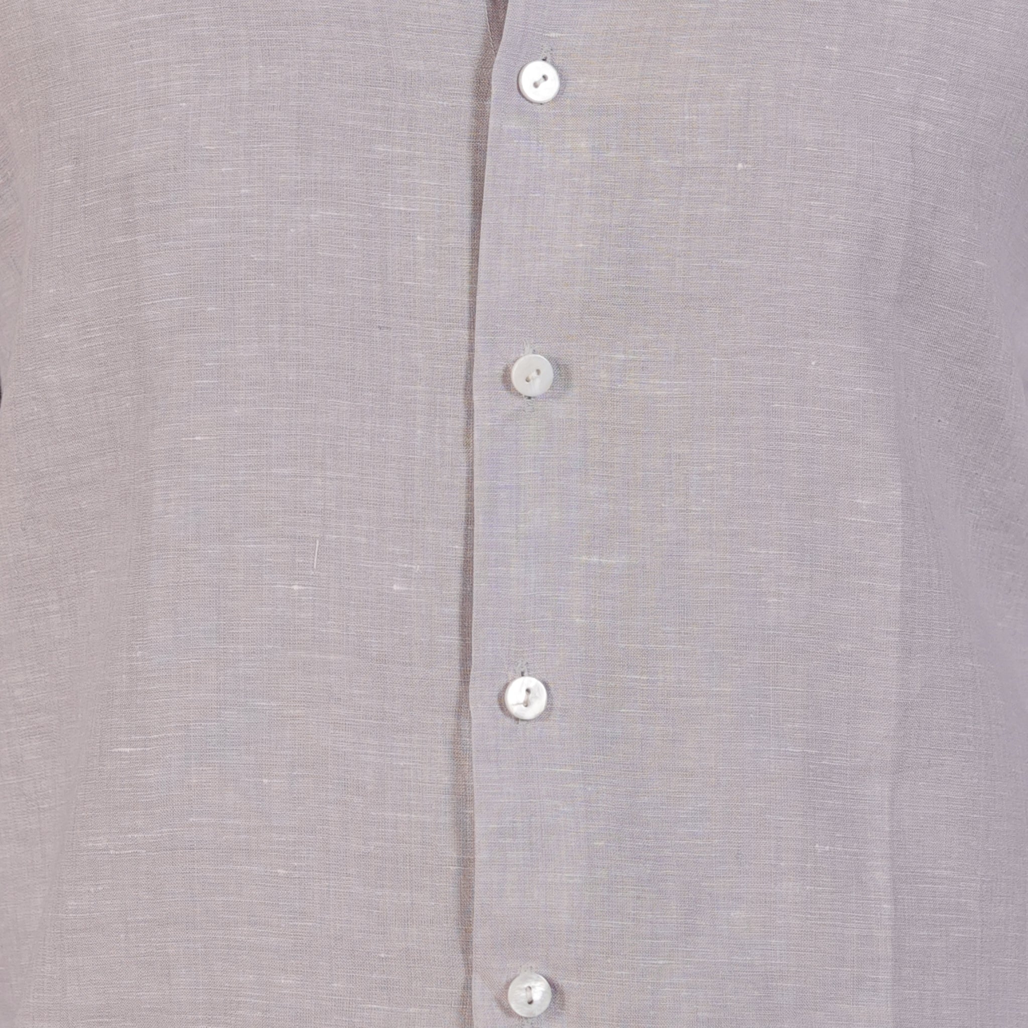Men’s Premium Linen Solid Shirt – Light Lavender