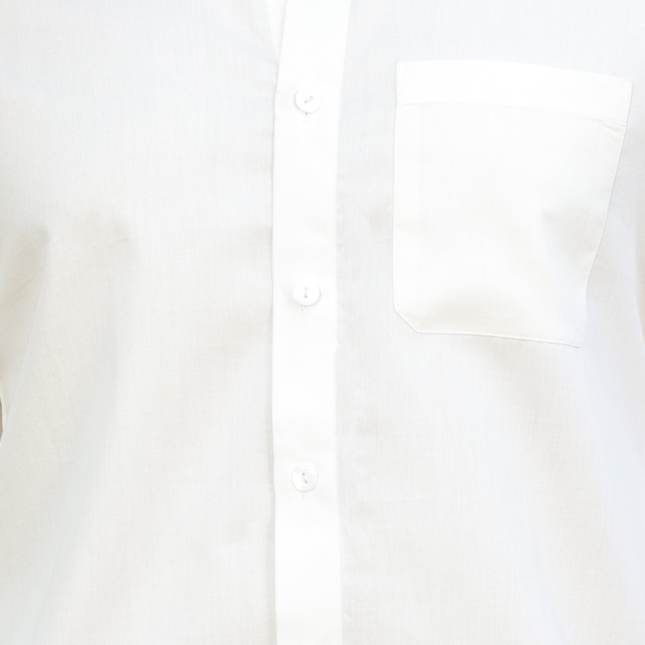 Men’s 100% Pure cotton satin Solid Shirt – Ivory